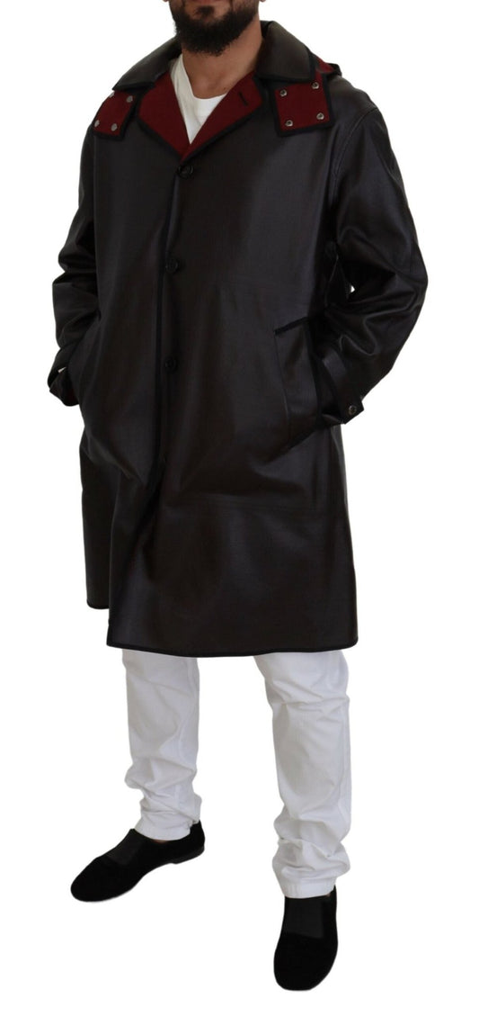 Dolce & Gabbana Black Trench Hooded Parka Cotton Jacket - Le schmidt