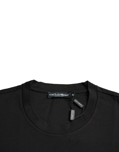 Dolce & Gabbana Black With Love Always Crew Neck Top T-shirt - Le schmidt