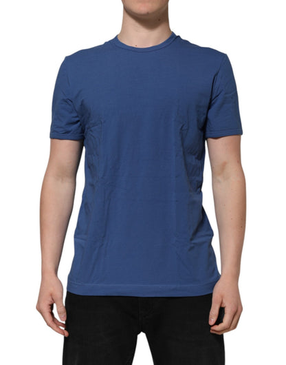Dolce & Gabbana Blue Cotton Men Round Neck Underwear T-shirt - Le schmidt
