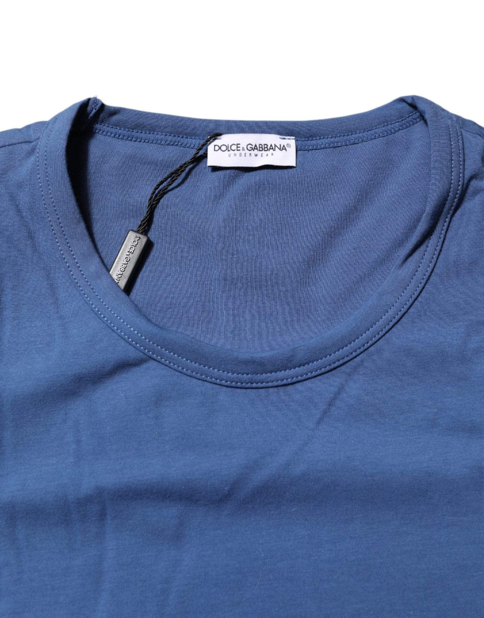 Dolce & Gabbana Blue Cotton Men Round Neck Underwear T-shirt - Le schmidt