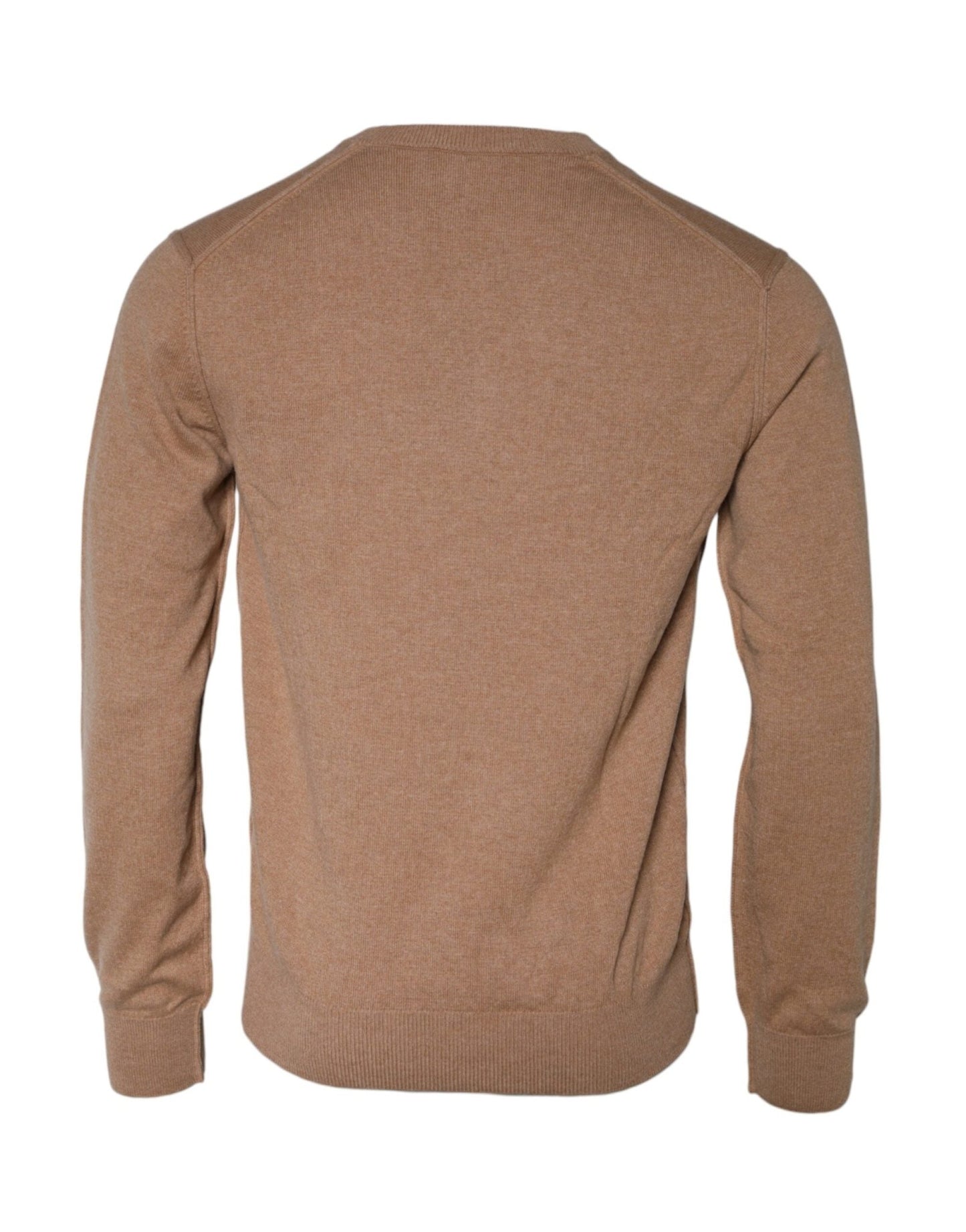 Dolce & Gabbana Brown Cashmere Knit V - neck Pullover Sweater - Le schmidt
