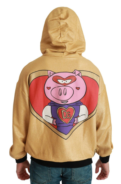 Dolce & Gabbana Gold Pig of the Year Hooded Sweater - Le schmidt