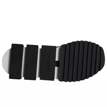 Dolce & Gabbana Gold Rhinestones Sorrento Sneakers Shoes - Le schmidt