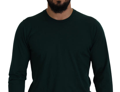 Dolce & Gabbana Green Cashmere Crewneck Pullover Sweater - Le schmidt
