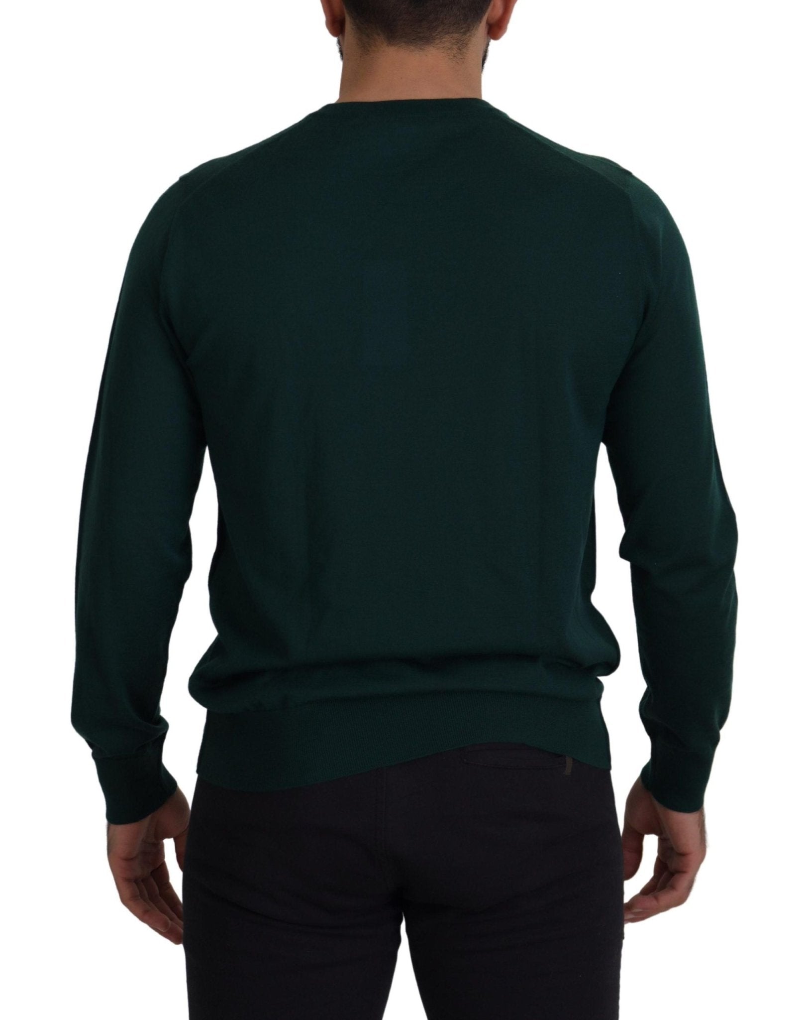 Dolce & Gabbana Green Cashmere Crewneck Pullover Sweater - Le schmidt