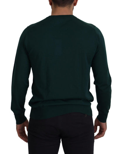 Dolce & Gabbana Green Cashmere Crewneck Pullover Sweater - Le schmidt