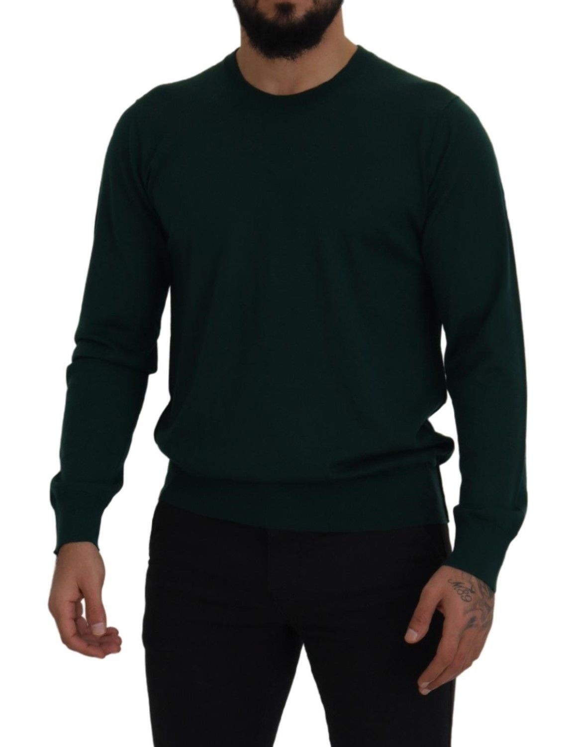 Dolce & Gabbana Green Cashmere Crewneck Pullover Sweater - Le schmidt