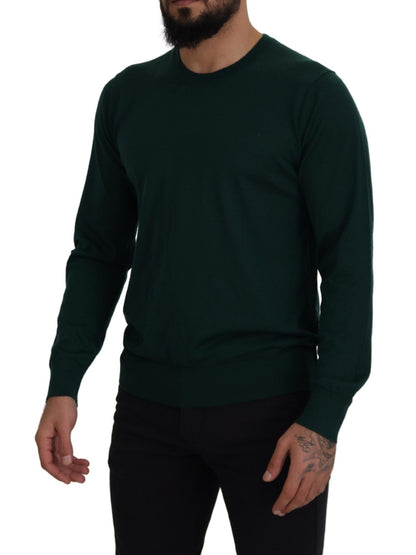 Dolce & Gabbana Green Cashmere Crewneck Pullover Sweater - Le schmidt
