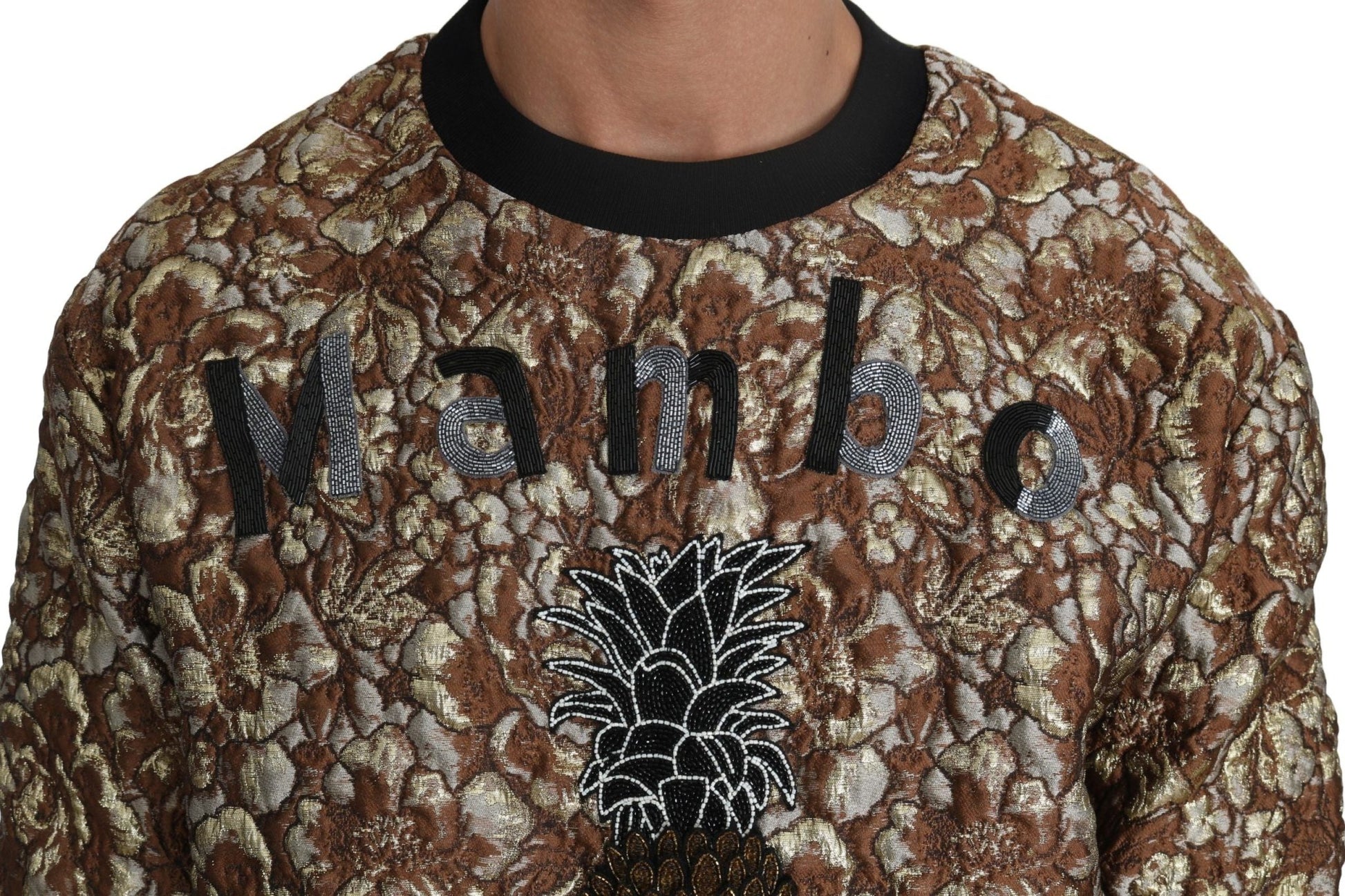 Dolce & Gabbana Multicolor MAMBO Jacquard Pineapple Pullover Sweater - Le schmidt