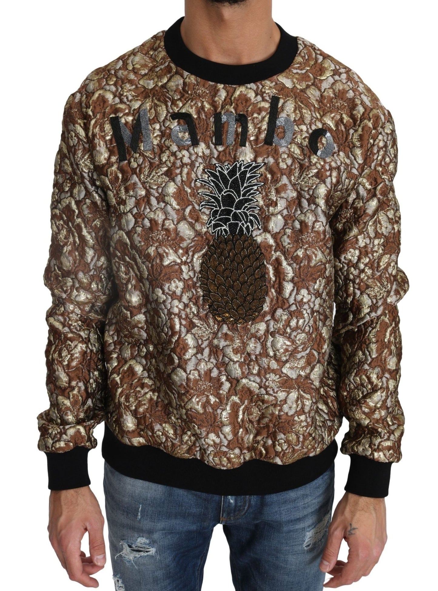 Dolce & Gabbana Multicolor MAMBO Jacquard Pineapple Pullover Sweater - Le schmidt
