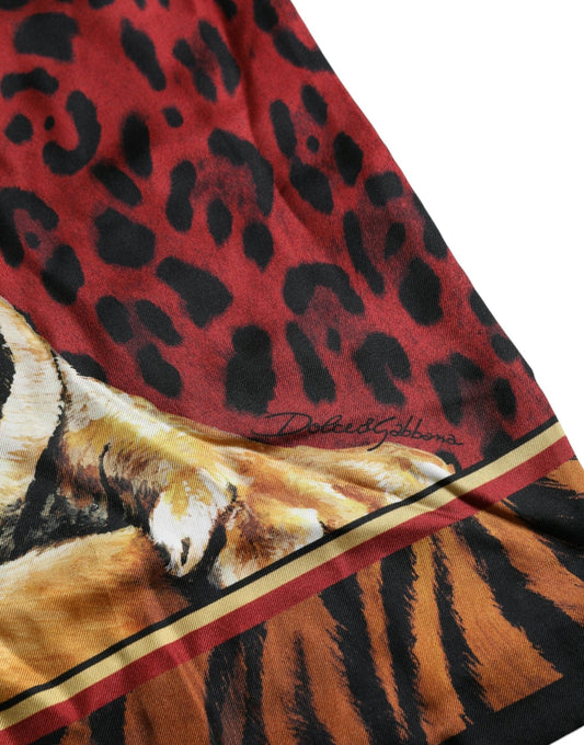 Dolce & Gabbana Multicolor Tiger Print Cotton Short Sleeves T-shirt - Le schmidt