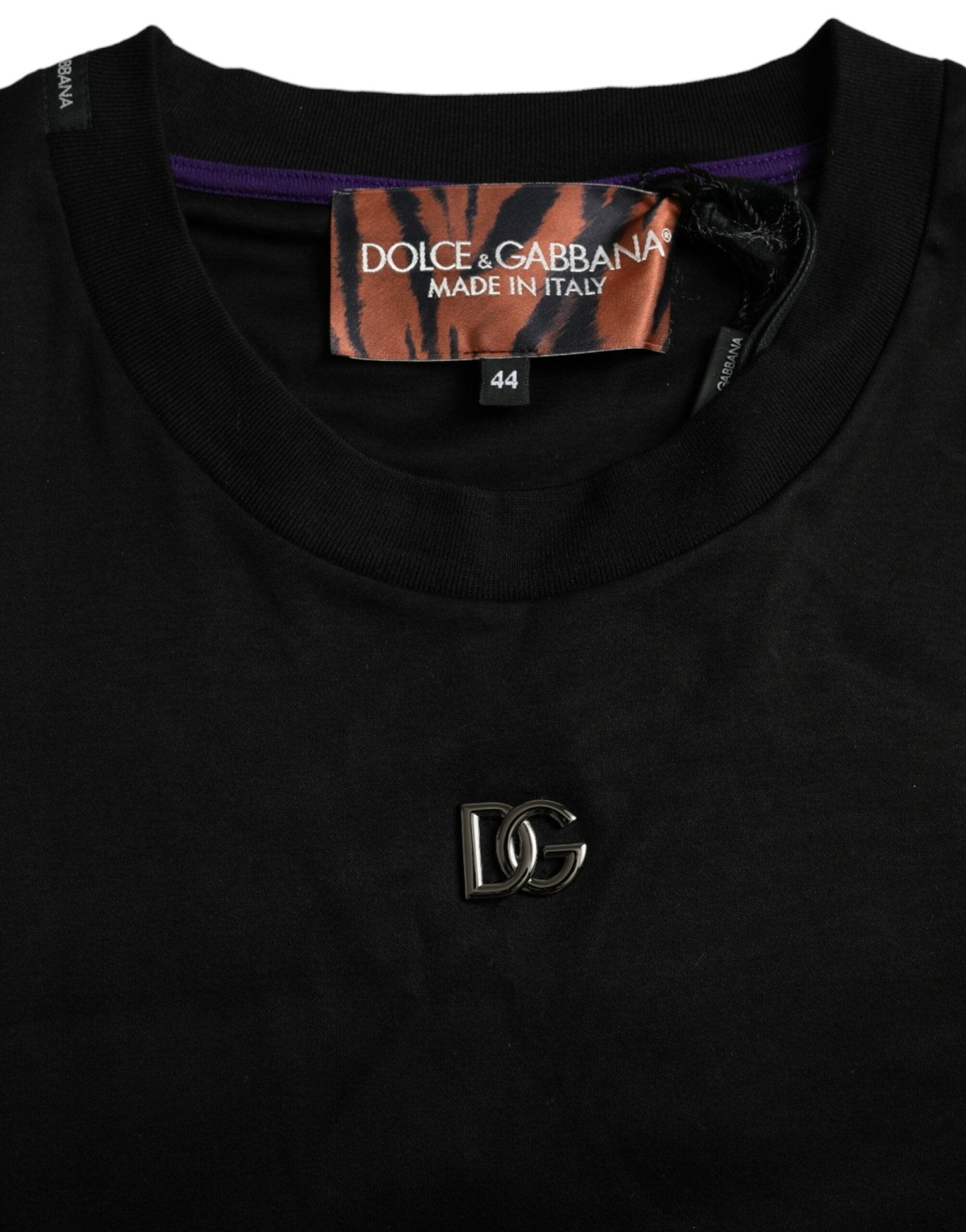 Dolce & Gabbana Multicolor Tiger Print Cotton Short Sleeves T-shirt - Le schmidt