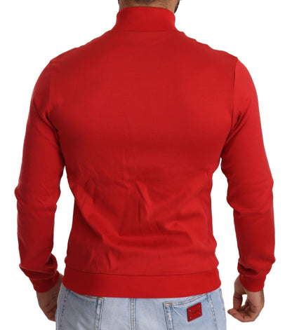 Dolce & Gabbana Red DG Motor Club Zipper Stretch Sweater - Le schmidt