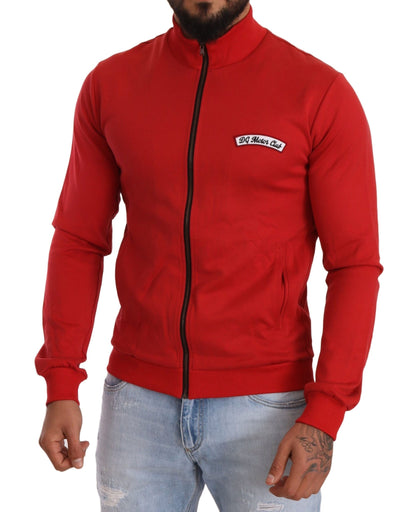 Dolce & Gabbana Red DG Motor Club Zipper Stretch Sweater - Le schmidt