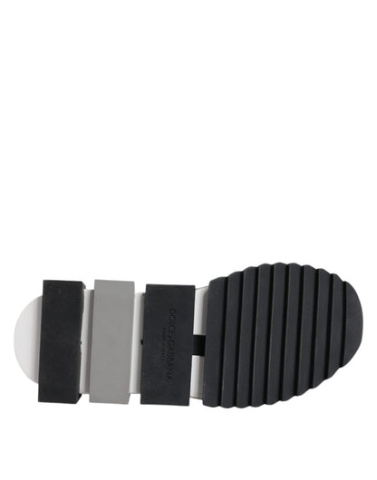 Dolce & Gabbana White Black Sorrento Socks Sneakers Shoes - Le schmidt