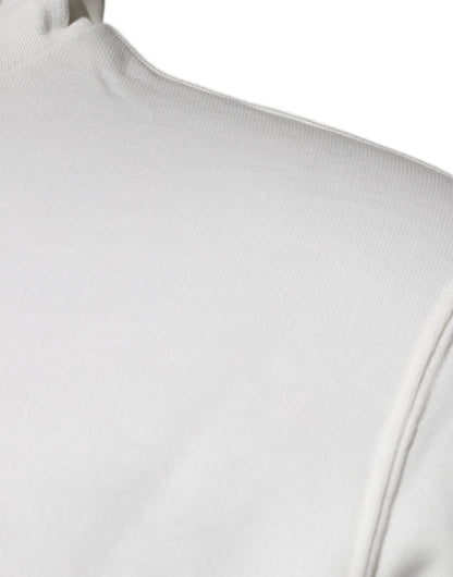 Dolce & Gabbana White Caesar Cotton Hooded Pullover Sweater - Le schmidt