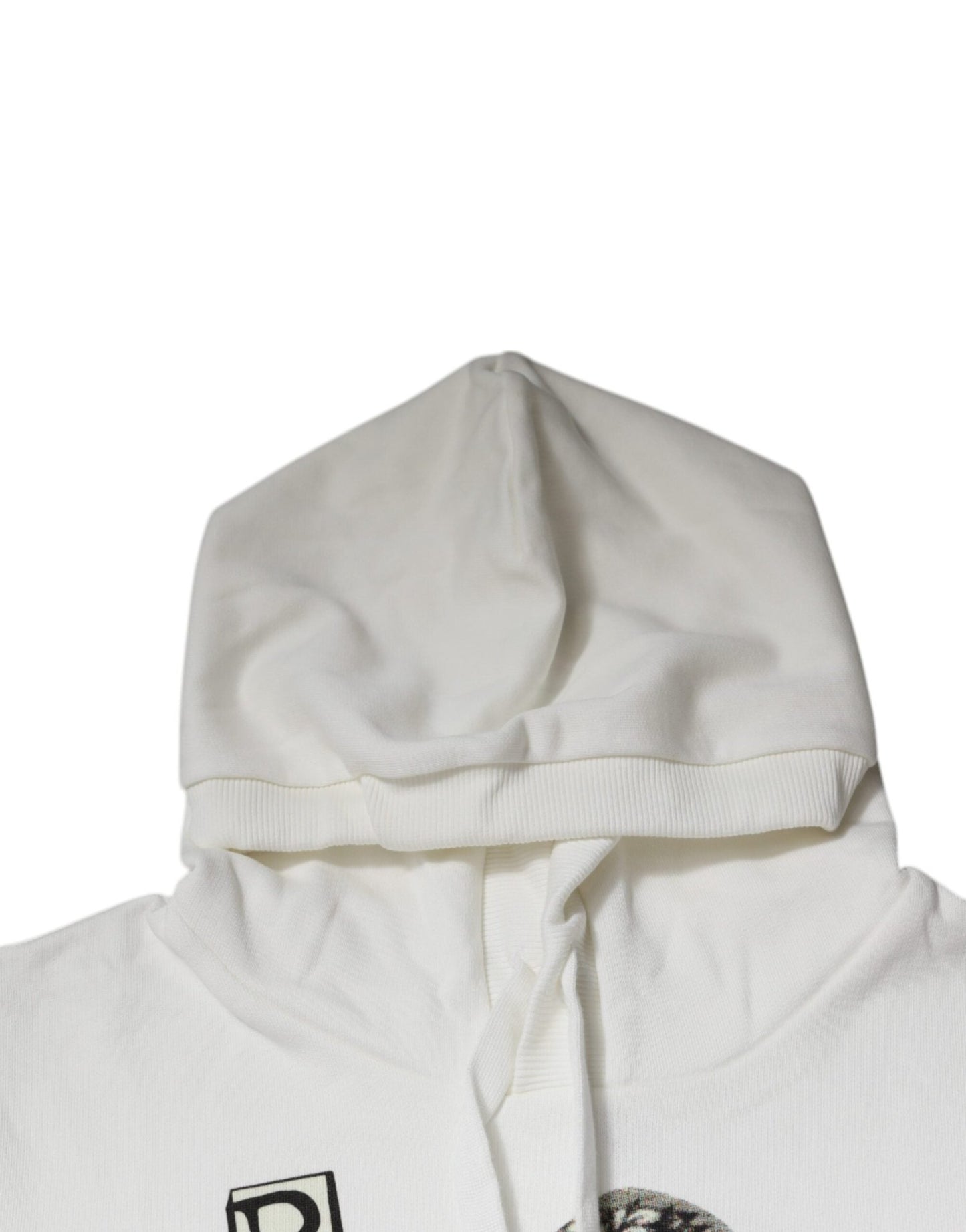 Dolce & Gabbana White Caesar Cotton Hooded Pullover Sweater - Le schmidt