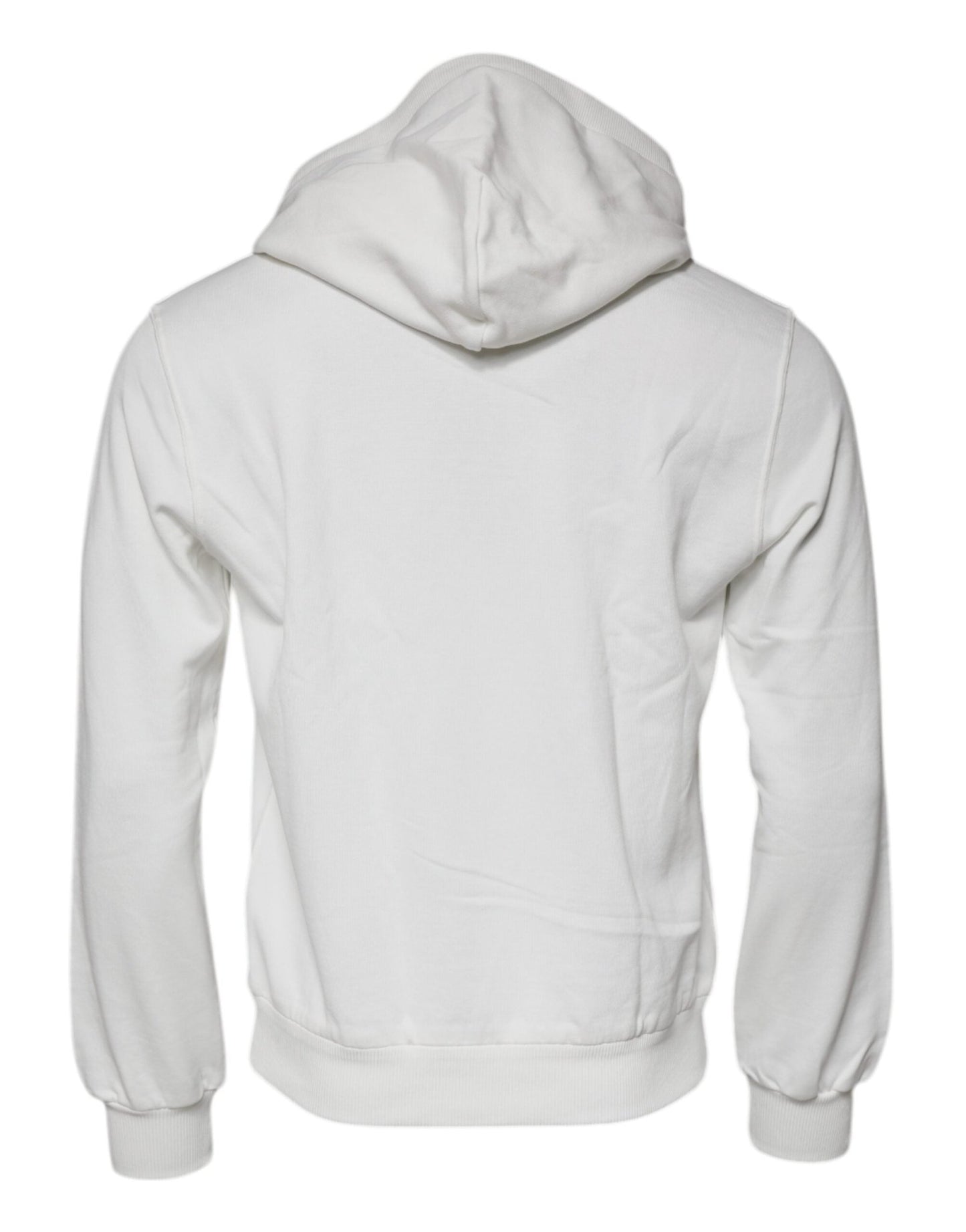 Dolce & Gabbana White Caesar Cotton Hooded Pullover Sweater - Le schmidt