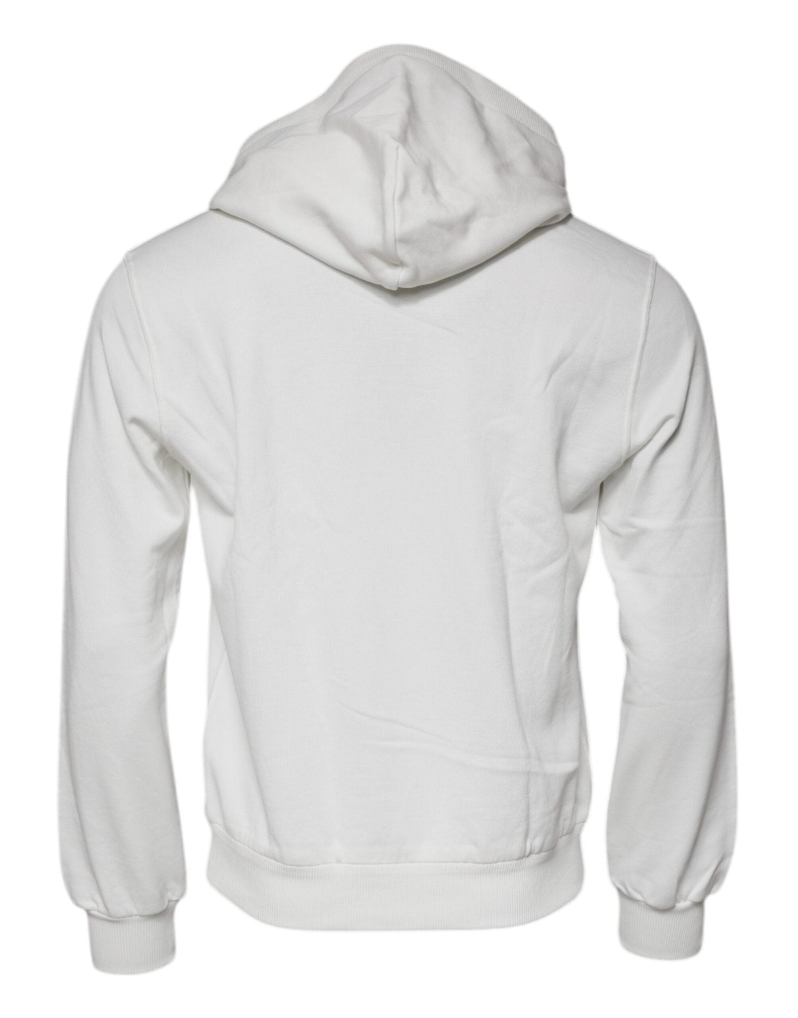 Dolce & Gabbana White Caesar Cotton Hooded Pullover Sweater - Le schmidt