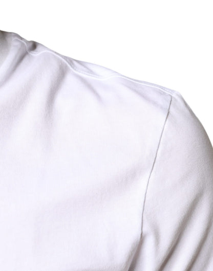 Dolce & Gabbana White Cotton DG Applique Casual T-shirt - Le schmidt