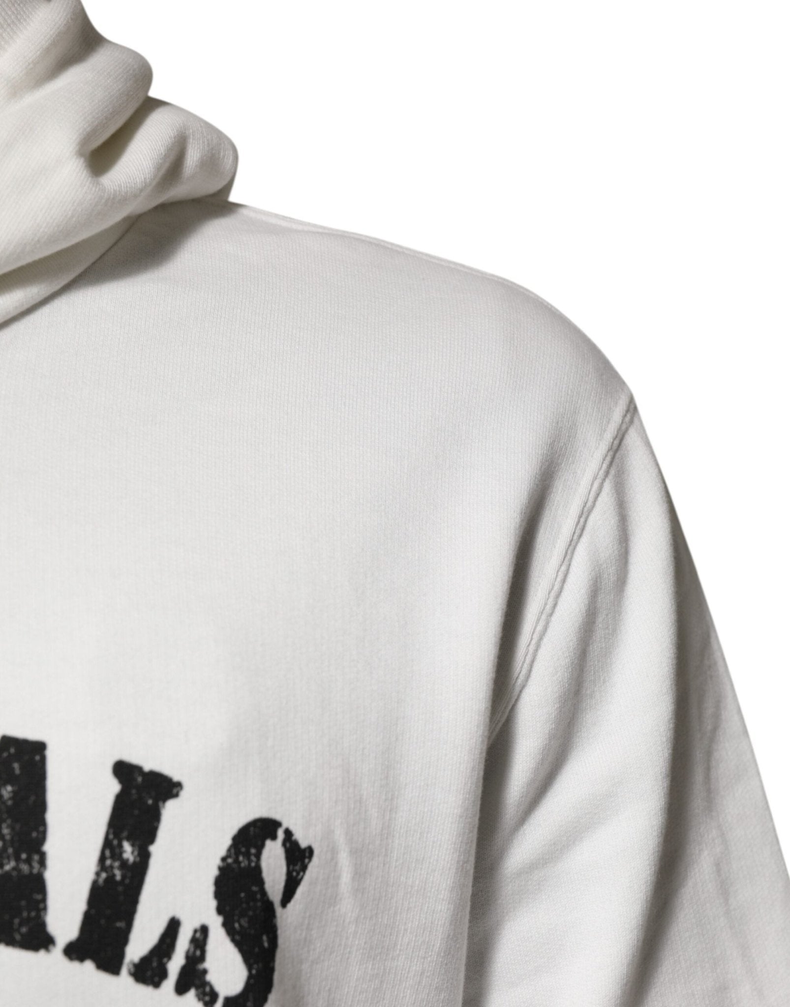 Dolce & Gabbana White Cotton DG ROYAL Print Hooded Sweater - Le schmidt