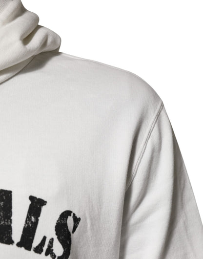 Dolce & Gabbana White Cotton DG ROYAL Print Hooded Sweater - Le schmidt