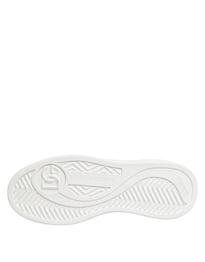 Dolce & Gabbana White Miami Leather Low Top Sneakers Shoes - Le schmidt