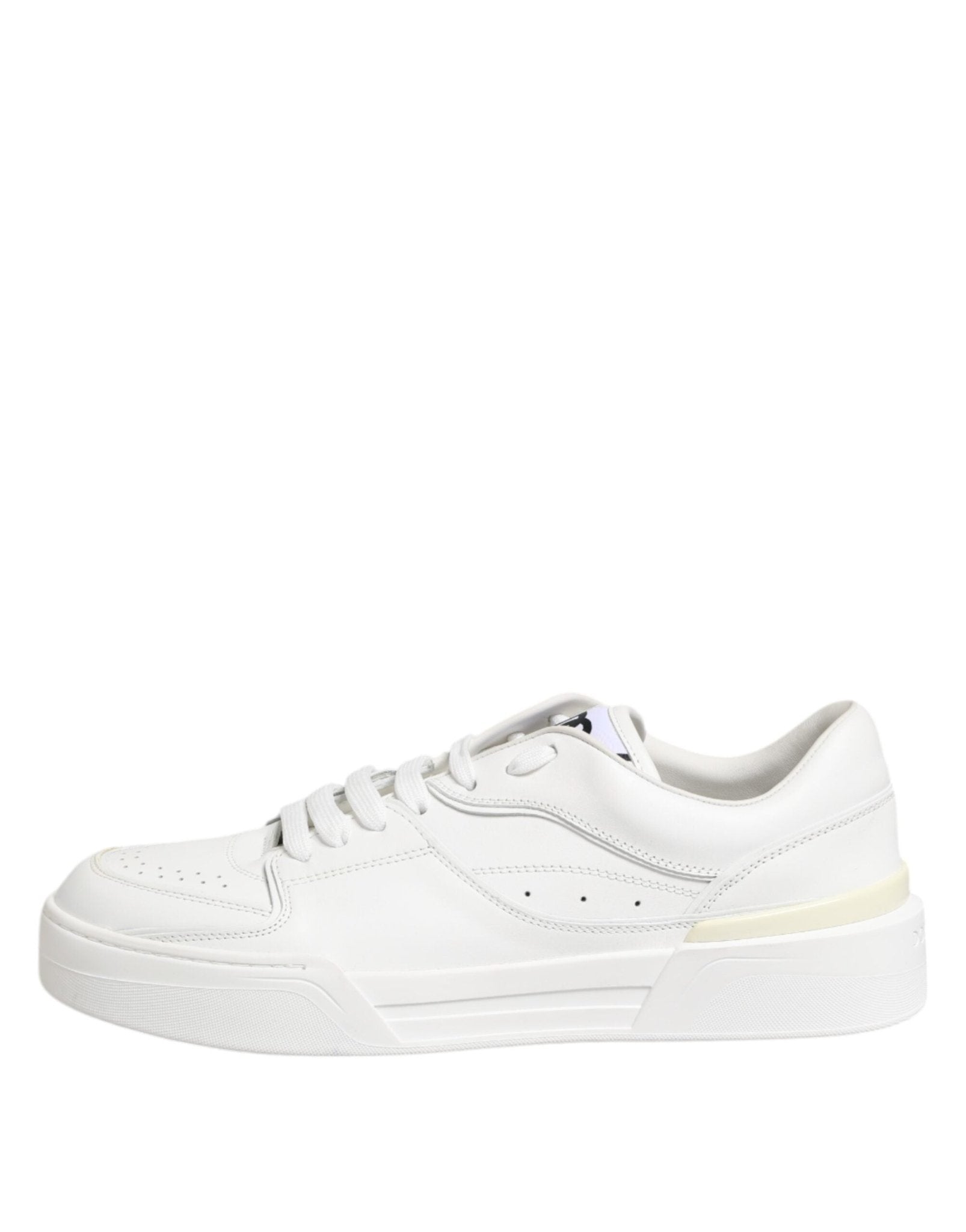 Dolce & Gabbana White Miami Leather Low Top Sneakers Shoes - Le schmidt