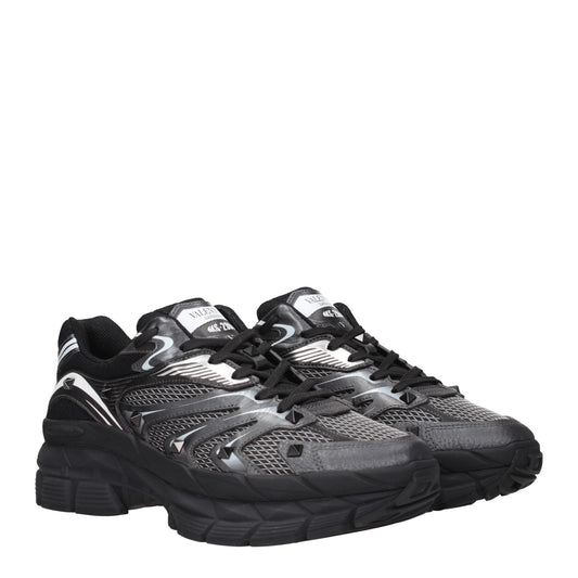 Valentino Garavani Black Fabric Athletic Sneakers - Le schmidt