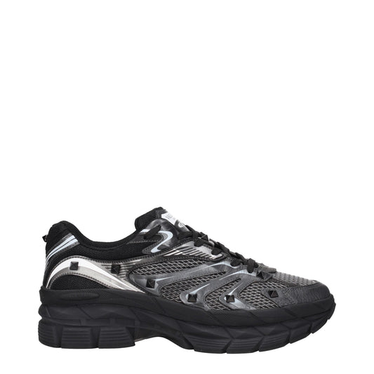 Valentino Garavani Black Fabric Athletic Sneakers - Le schmidt